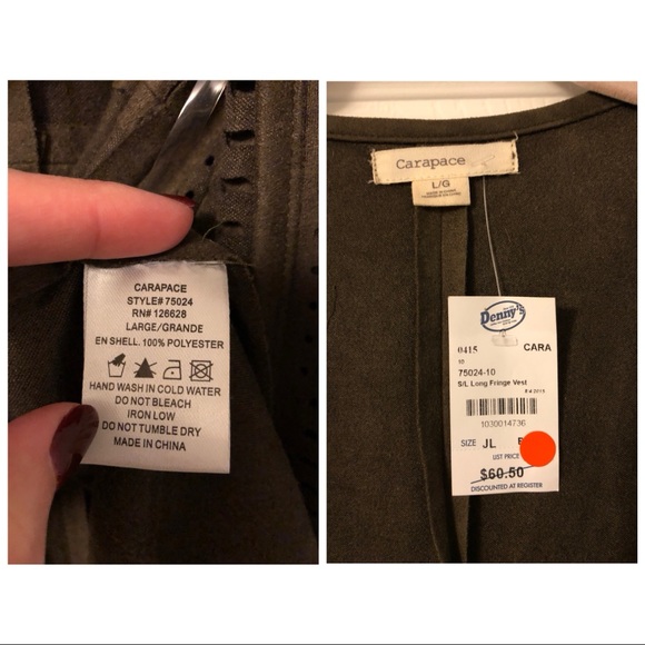 Brown Fringe Vest - Picture 5 of 5